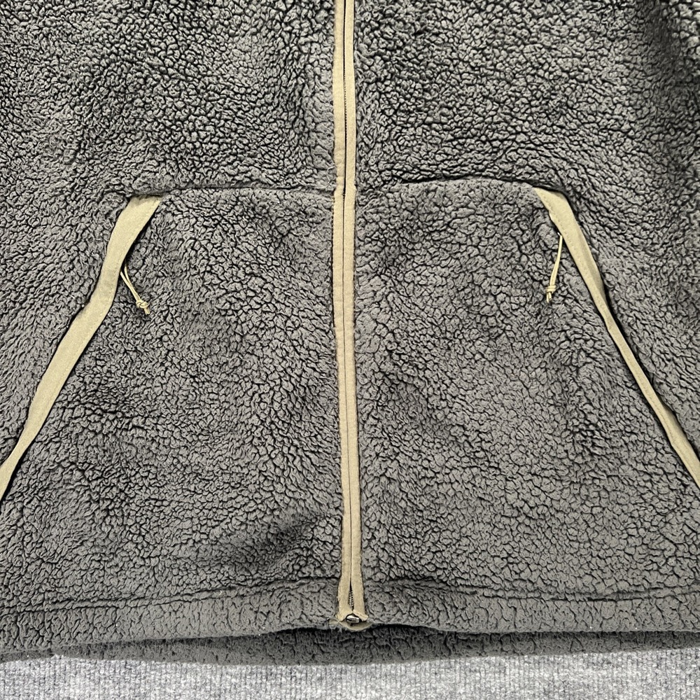The North Face Campshire Jacket Men's XL Sherpa Fleece Full Zip High Pile Olive - Picture 7 of 16